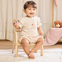 2 Piece Never Stop Blooming Co-ord Set – Beige