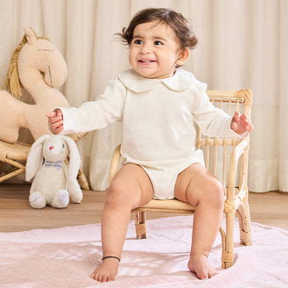Peter Pan Collar Bodysuit - Ivory