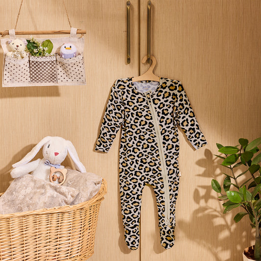 Wild Ones Bamboo Zipper Footie