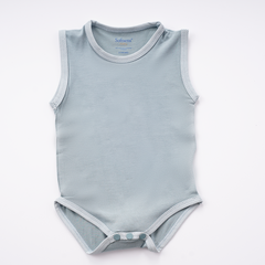 Aquifer Teal Soft Bamboo Onesie