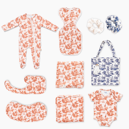 Forest Fables Toile Welcome Baby Gift Set