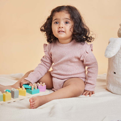 Pack of 2 Full Sleeve Frill Rompers