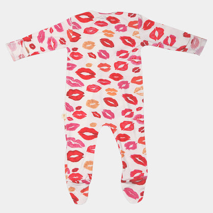 Sweet Kisses Bamboo Zipper Footie