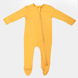 Marigold Bamboo Zipper Footie