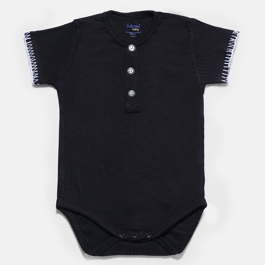 Black Bean Ribbed Bodysuit