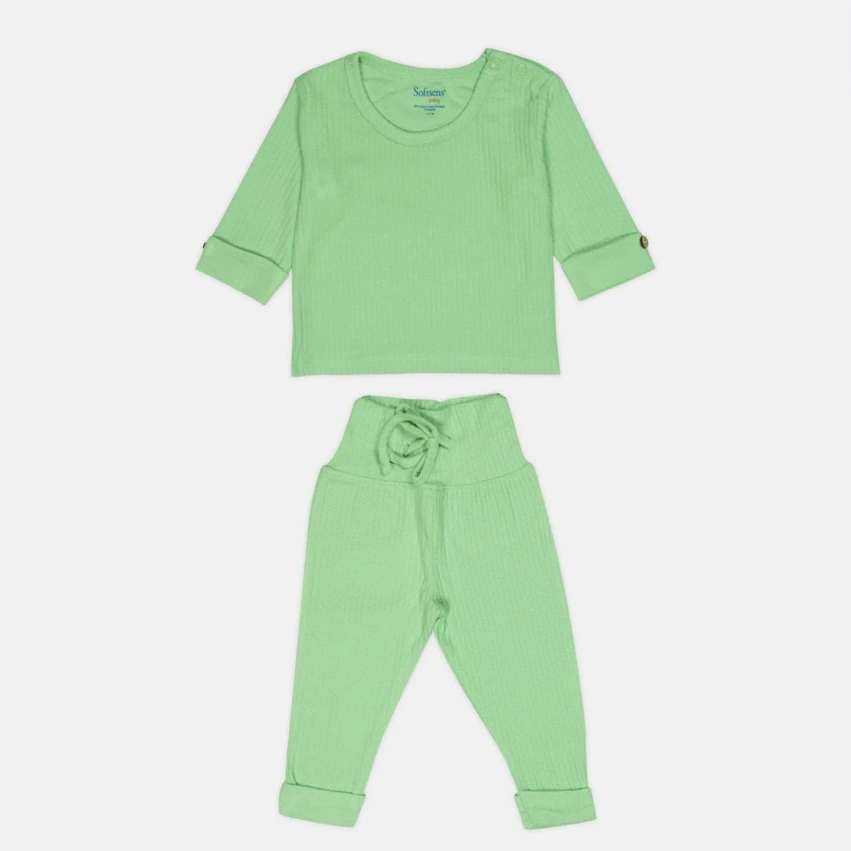 Pack of 3 Long Sleeved Top & Bottom Ribbed Sets