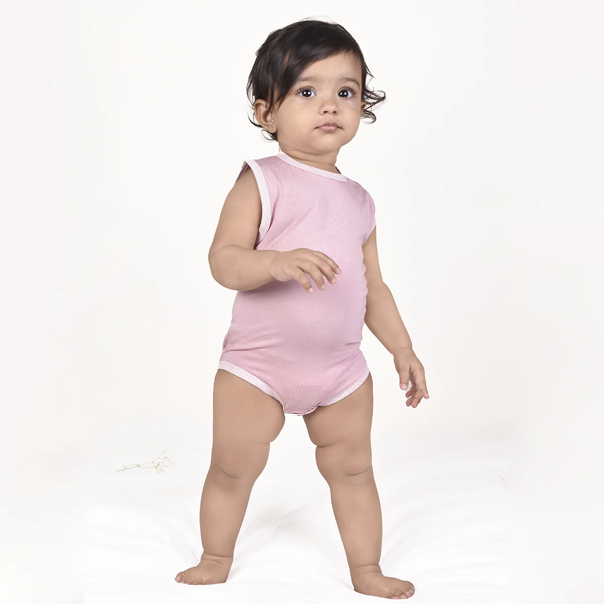 Pack Of 3 Sleeveless Soft Bamboo Stretch Onesies