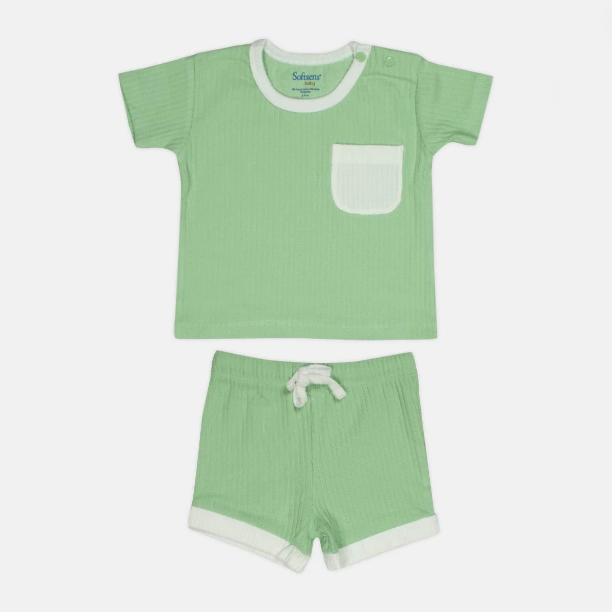 Pack of 3 Ribbed Top & Shorts Sets