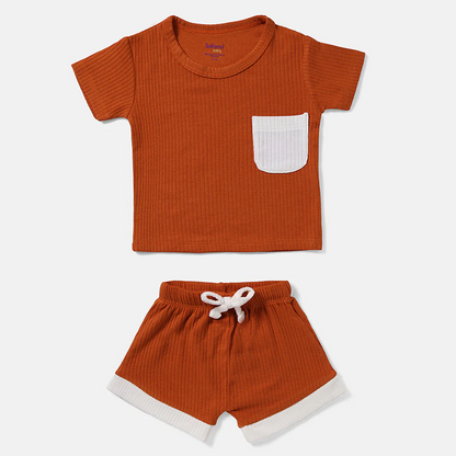 Pack of 3 Ribbed Top & Shorts Sets