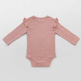 Rose Long Frill Sleeve Bodysuit
