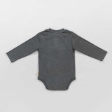 Pine Green Full Sleeve Ribbed Bodysuit