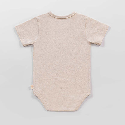 Ecru Short Sleeve Romper