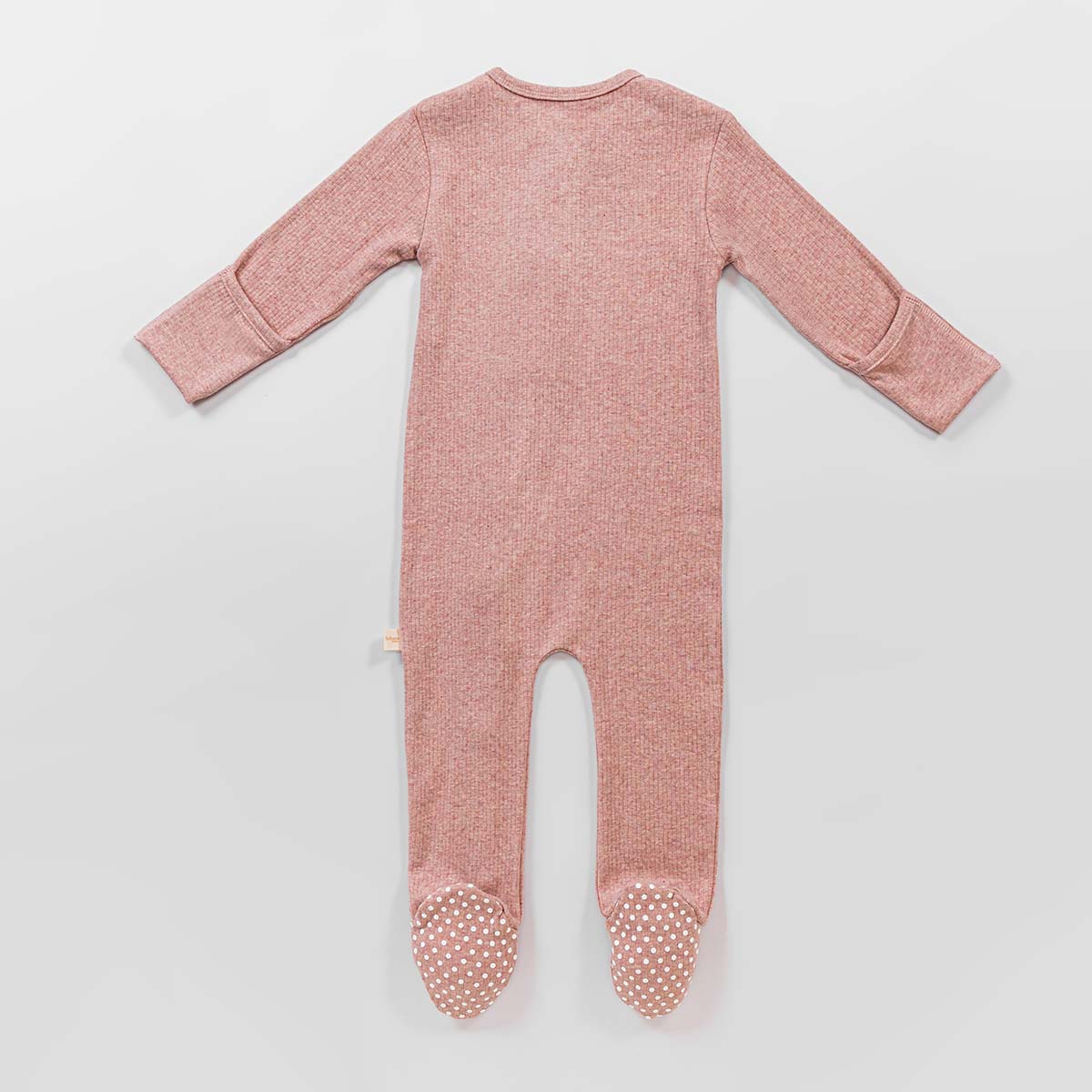 Rose Frill Zipper Footie