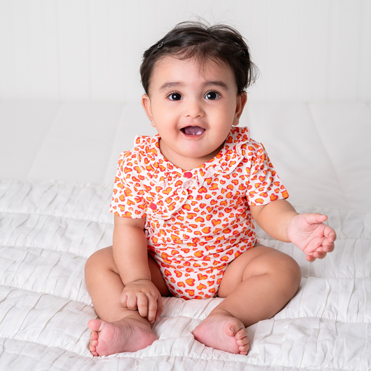 Tiny Hearts Side-snap Bamboo Bodysuit