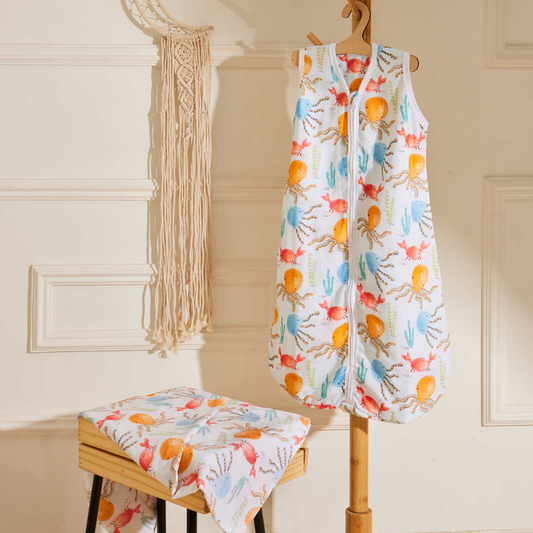 Under the Sea Super Soft Muslin 4-layer Sleep Bag