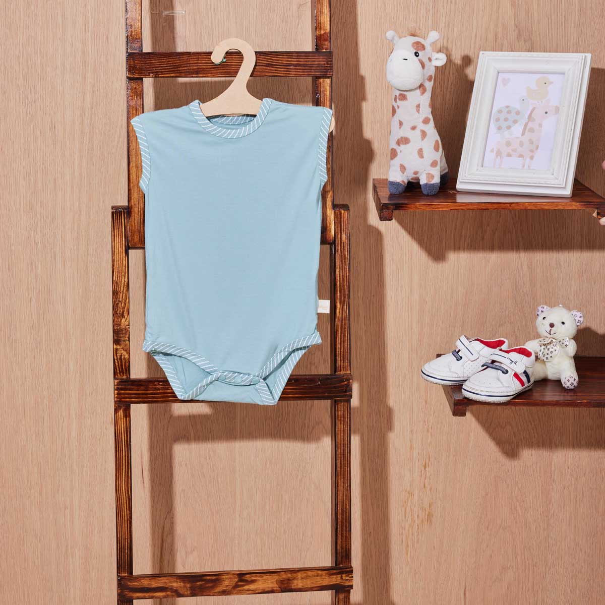 Pack Of 3 Sleeveless Soft Bamboo Stretch Onesies