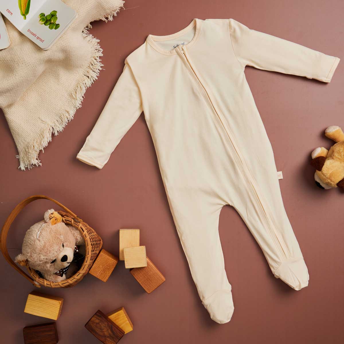 7 Piece Butter Cream Bamboo Gift Set