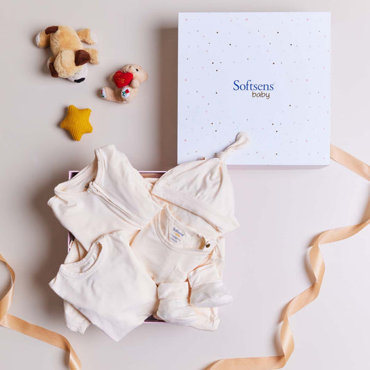 7 Piece Butter Cream Bamboo Gift Set