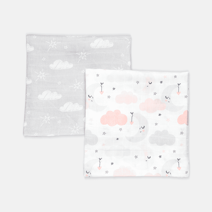 Little Dreamers Organic Muslin Swaddle - Pack of 2