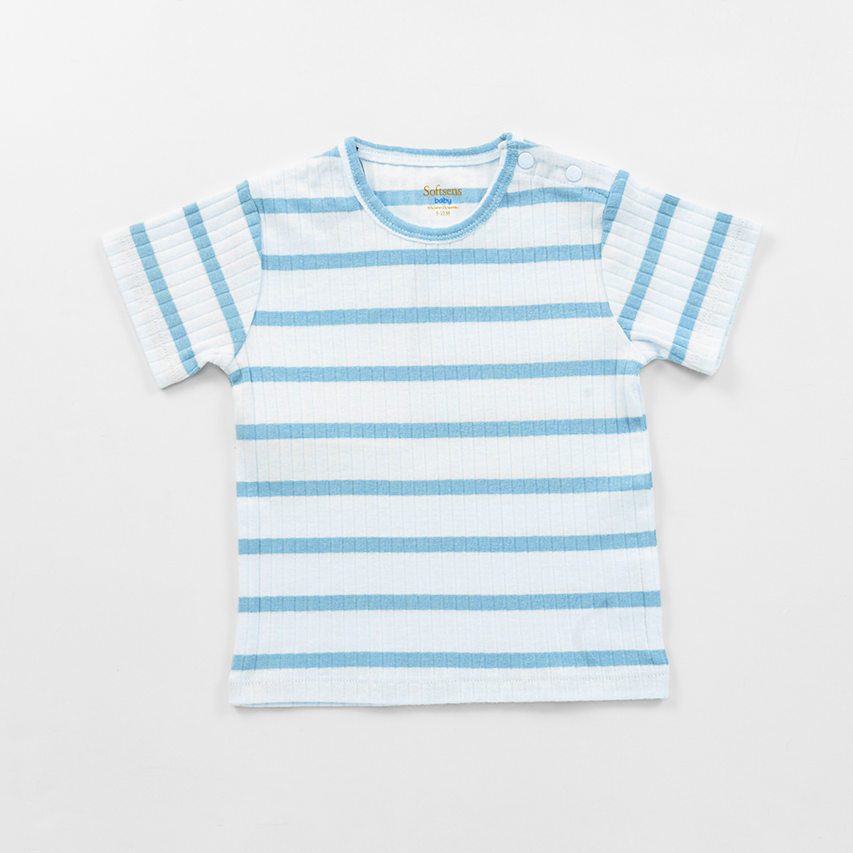 3 Pack Striped Ribbed T-shirt