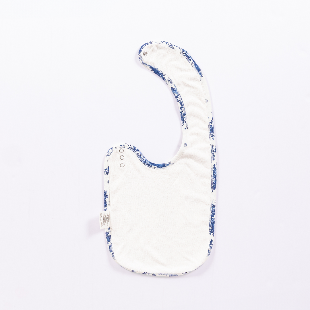 Vintage Toile Bamboo Bib