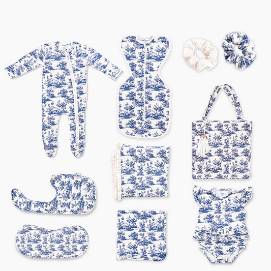 Vintage Toile Welcome Baby Gift Set