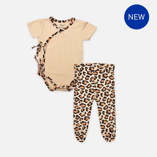 Wild Ones Front-tie Bodysuit & Leggings 2-pc Set