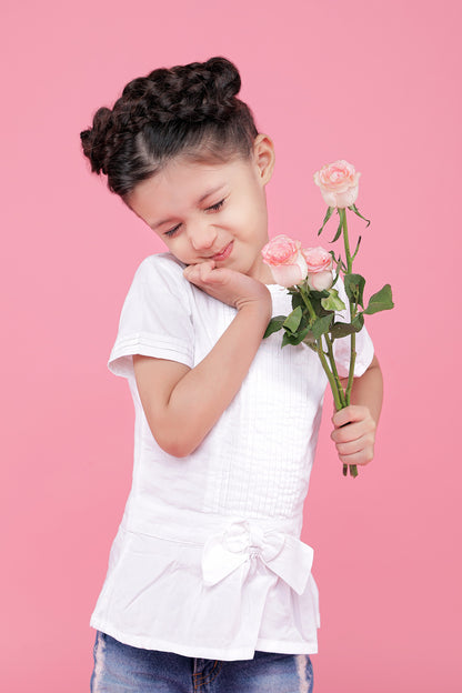 Dainty White Organic Cotton Top