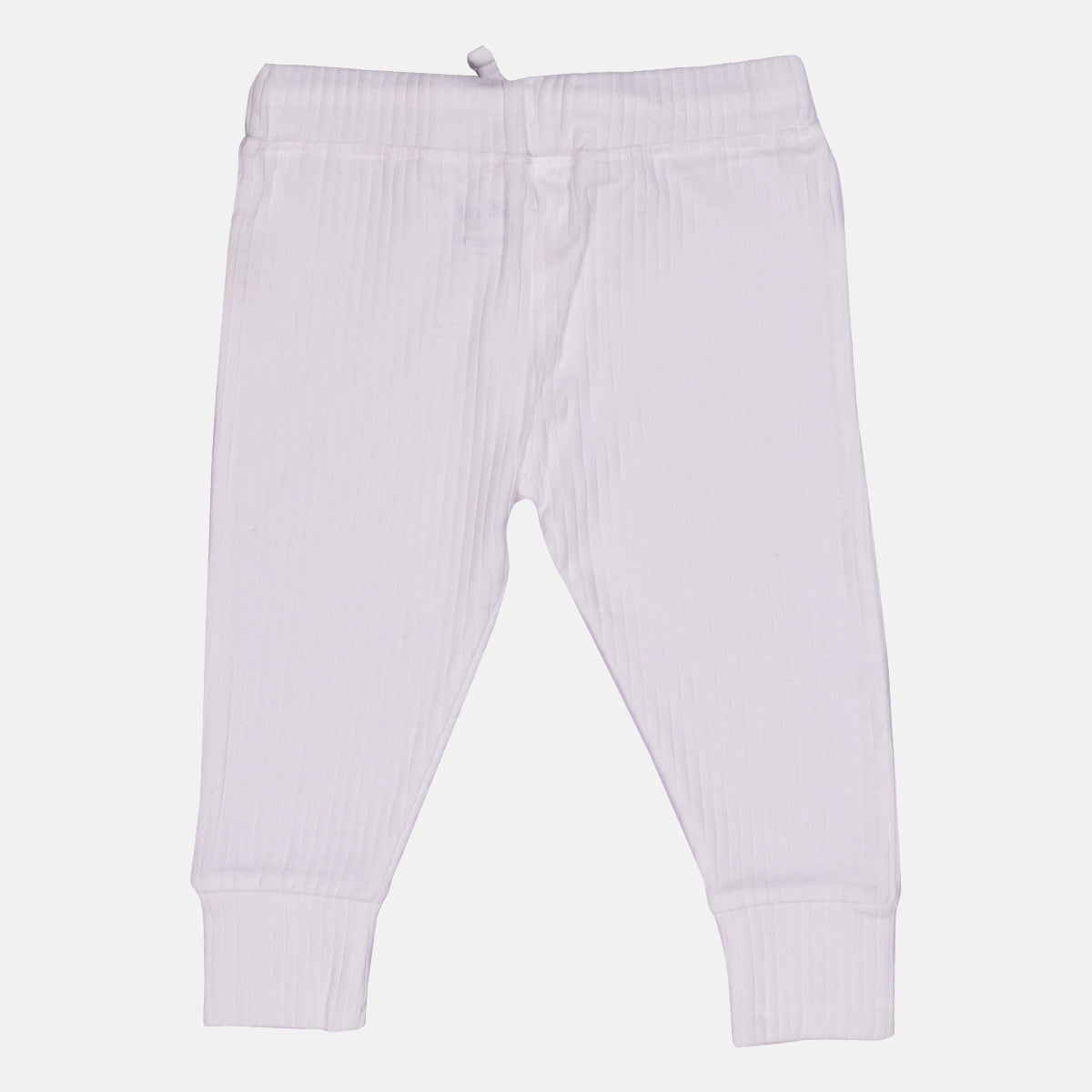 Sugar White Ribbed Bottoms